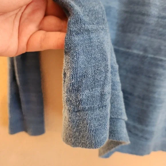 Lafayette 148 Blue Longsleeve Cardigan Size Medium - Picture 7 of 10